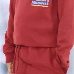 Kids Cave Girls Text Printed Mid-RiseTracksuits image 3