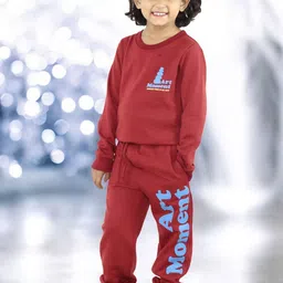 Kids Cave Girls Text Printed Mid-RiseTracksuits image 4