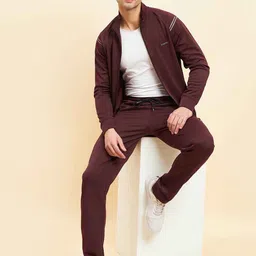 Sweet Dreams Brown Mock Collar Sweatshirt & Trouser image 4