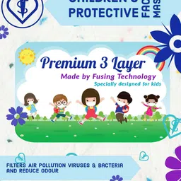 subhusha SUPER SAFETY 3 Layer cartoon print kids mask with Adjustable Ear loops Pack Of 6 SBS-3PLY-Kids Cartoon Print New-6-PCS-Combo-1 Reusable, Washable Cloth Mask image 3