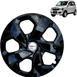 prigan Quanto PCH Matte Black 15 INCH Wheel Cover For Mahindra Quanto image 1