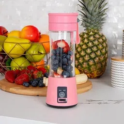 blitzbot Fruit Juicer Machine,USB Rechargeable 450 W Juicer Mixer Grinder image 1