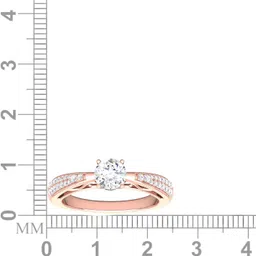 avsar R-3639 14kt Cubic Zirconia Rose Gold ring image 5