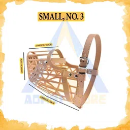 aomnistore Small 3No Dog Plastic Muzzle for Puppies & Small Breeds Adjustable & Comfortable Small Other Dog Muzzle image 2