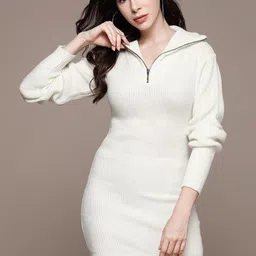 roadster Women Two Piece Dress White Above Knee/Mid Thigh Length Dress-picture-20