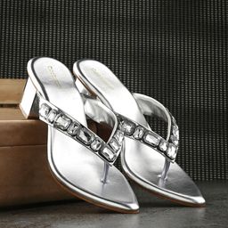 CLOG LONDON Embellished Open Toe Block Heels-picture-12
