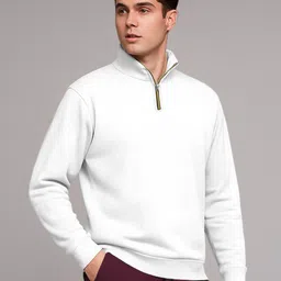 tripr Men Night Suit Set White, Maroon Solid image 4