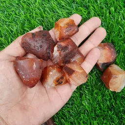 maitri export Carnelian-250gm-Rough Regular Asymmetrical Crystal Stone image 2