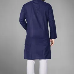 dhasu trendz Pack of 2 Men Solid Jacquard, Cotton Blend Straight Kurta image 5