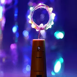 5 needs (Pack of 2) Fairy Mini 20 LED 2 Meters Bottle Light with Cork Battery Operated String Lights (Multicolour) image 4