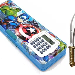 technochitra Warriors Pencil Box with Warriors Sword pen Art Plastic Pencil Box-picture-23