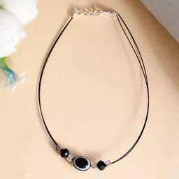 Silvermerc Designs Silver-Plated Crystal Studded Evil Eye Anklet-picture-13