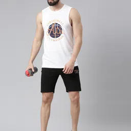 Force NXT Men Printed Pack of 2 Super Combed Cotton Muscle Tee image 2