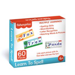 Fisher-Price 60 Pieces Learn to Spell Puzzles For Age 4+ Years-picture-1