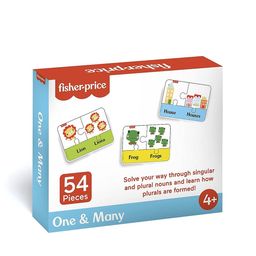 Fisher-Price White 54 Pieces Singular & Plural Learning Puzzles For Age 4+ Years-picture-29