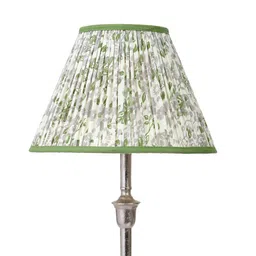 lampenschirm india Calming Floral 30cm Empire Cotton Lampshade (Green) image 3