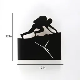 tangy oak Mdf And Acrylic Analog Climber Wall Clock image 3