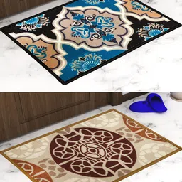 Athom Trendz Pack of 2 Premium Anti-Skid Printed Doormat-picture-20