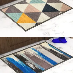 Athom Trendz Pack of 2 Premium Anti-Skid Printed Doormat-picture-22