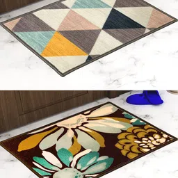 Athom Trendz Set of 2 Printed Premium Anti Slip Doormats-picture-13