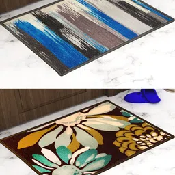 Athom Trendz Pack Of 2 Printed Trendz Premium Anti-Skid Doormats-picture-24