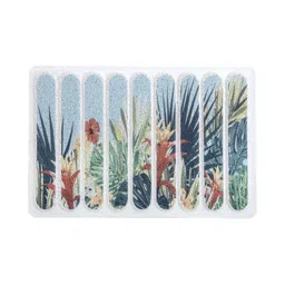 FABINALIV Blue & White Printed Anti-Skid Doormats image 4