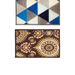Athom Trendz Set of 2 Printed Premium Anti Slip Doormats image 5