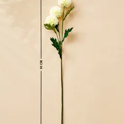 Home Centre White & Green Chrysanthemum Artificial Flower image 3