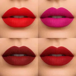 kenajot Red Matte Liquid Lipstick Combo for Women – 4pcs image 2