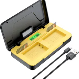 Power Smart LP-E17 Dual Charger | SD Card Slot and Type C USB Cable Compatible for Canon R10 Camera Battery Charger-picture-10