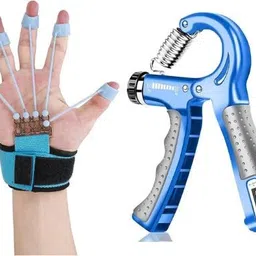 iamalot Hand Grip Strengthener with Finger Exerciser - New Improved Desgine (Multicolor) Fitness Accessory Kit Kit-picture-26