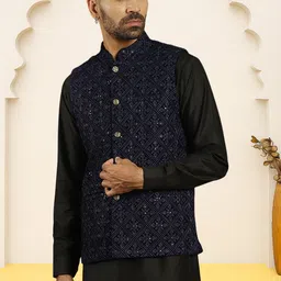 jompers Embroidered Men Waistcoat image 2