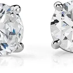 jevher pure 925 Sterling silver Solitaire earring for girls, women and men dailywear Cubic Zirconia Sterling Silver Stud Earring-picture-16