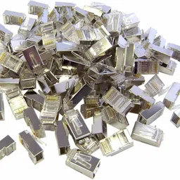 expertronics RJ45 Connector Cat5E, Cat6, Shielded 8P8C Ethernet LAN Plug - 50 Pcs RJ45 Shielded connector Manual Crimper-picture-21