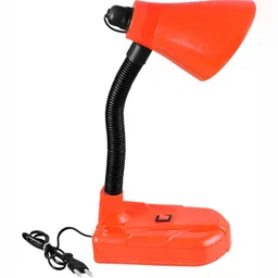 SPARK WORLD Red Acrylic Contemporary Bell Shaped Table Lamp image 3