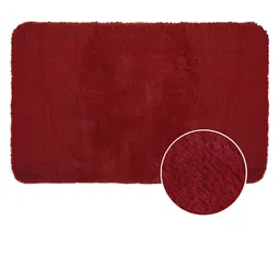 OBSESSIONS Red Solid Galaxy Anti-Skid Bath Rug image 4
