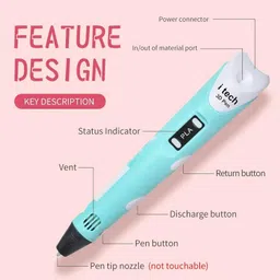 jabastin Loty Store 3D Printing Pen with LCD Display image 4