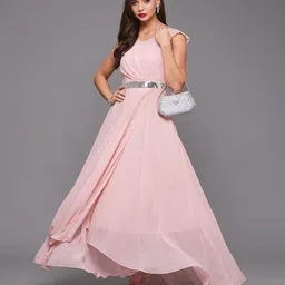 miss chase Women Wrap Pink Maxi/Full Length Dress image 1