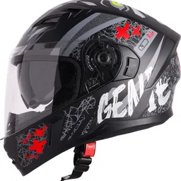 steelbird SBA-21 Genie ISI Certified Full Face Graphic Helmet for Men and Women Motorbike Helmet-picture-15