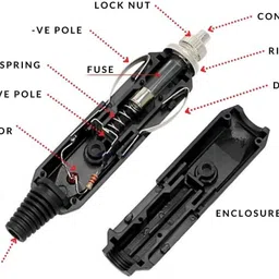 styelwell Plug 12V Universal Car Cigarette Lighter Power Male Plug Socket with LED Indicator Car Cigarette Lighter image 4