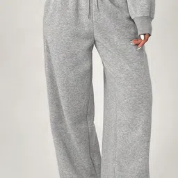 imsa moda Women Solid Grey Track Pants image 1