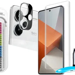 mFoniscie Edge To Edge Tempered Glass for REDMI Note 13 Pro+ 5G, Redmi Note 13 Pro Plus 5G, Redmi Note 13 Pro+, Redmi Note 13 Pro Plus, with CAMERA LENS PROTECTOR, Cable Protector-picture-19