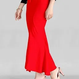 VDIHATA FASHION Red Color Fishcut Stretchable Lycra Blend Women'S Saree Shapewear Petticoat Lycra Blend Petticoat-picture-14