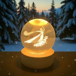 aipom Frozen Queen Crystal Globe Lamp Table Lamp-picture-19