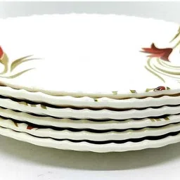 tha fash Pack of 6 Melamin (Size- 6.3" INCH Melamine Saucer Plate, Great for Servicing Cookies, Dinner Set image 2