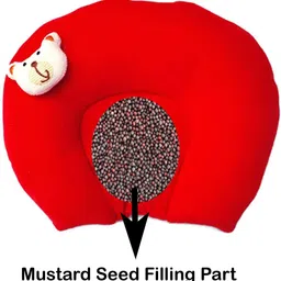 marqueonn ® baby shower cap With Mustard seed pillow For Toddler/Baby/Kids/Soft image 3