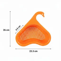 vanstraders Swan shape sink drainer basket Plastic Fruit & Vegetable Basket image 4