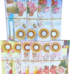 clouded hobbies Multicolor Designer Sagun Envelopes with One Rupee Coin Lifata for Any Occasions Envelopes image 5