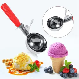 mantavya Economical Ice Cream Scooper Stainless Steel Ice-cream Spoon-picture-10