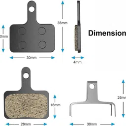onbicle Bicycle Disc Braking Pads 2pair MTB Mountain Resin Disc Cycle Brake Disc Machine Bicycle Brake Disk image 2